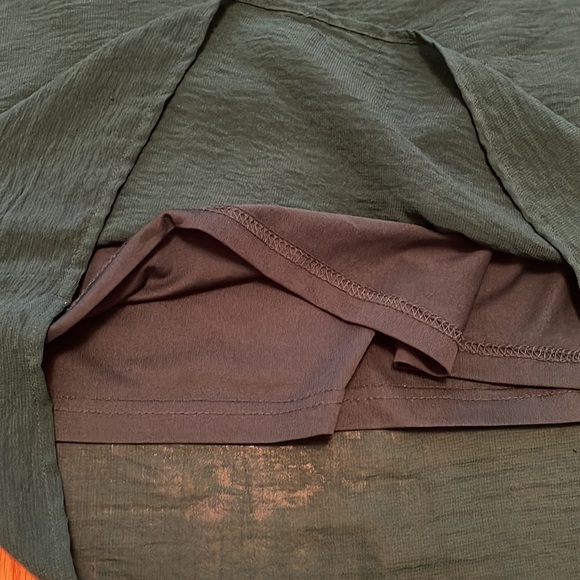 H&M Hunter Green 3/4 Sleeve Lightweight Dress - Great for Work, Holiday Parties - Picture 4 of 8